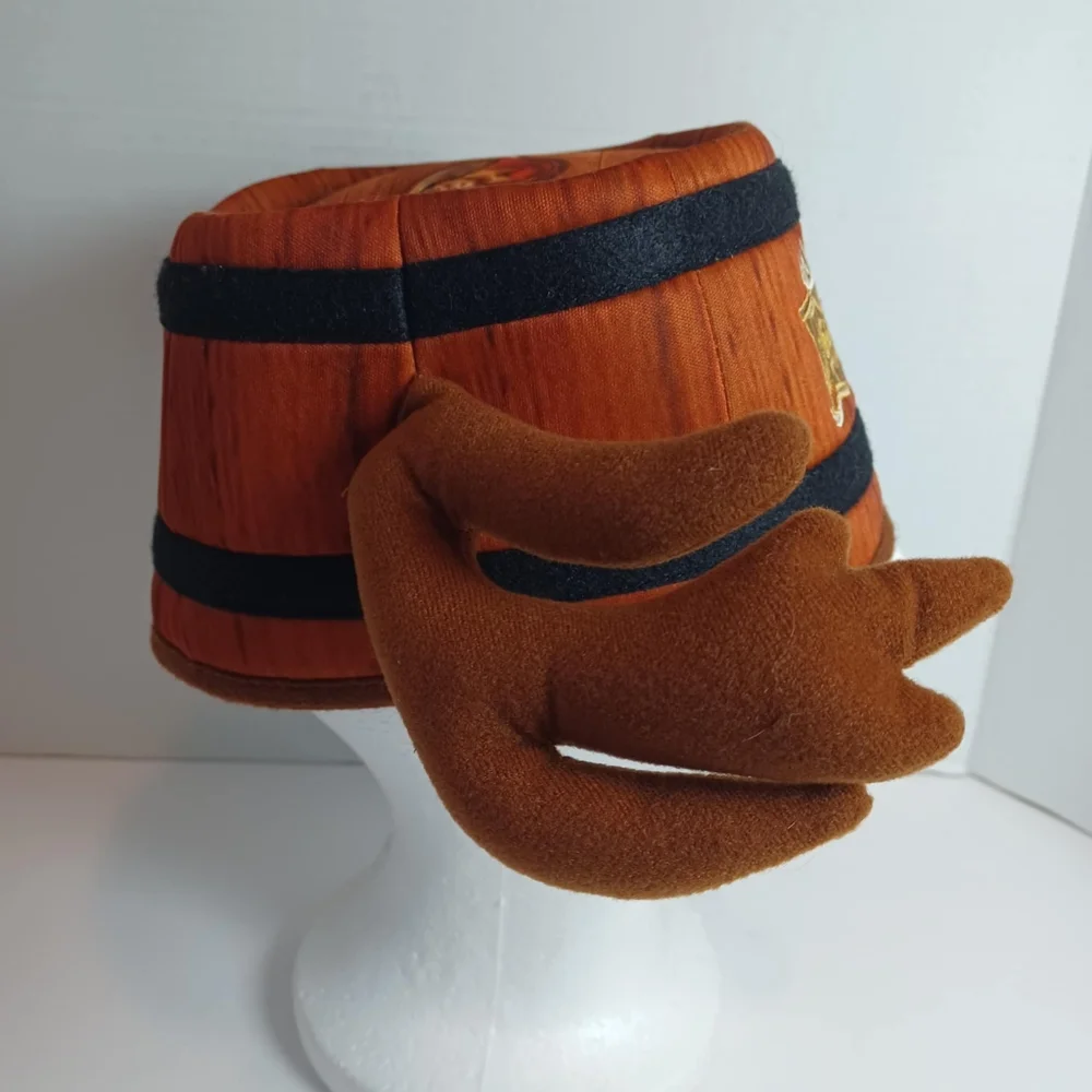 Walt Disney Parks Gastons Tavern Barrel Keg Hat Antlers Ears Magic Kingdom Moose